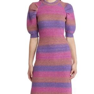 Adelyn Rae Dress Lauren Ombré Midi Sweater Dress In Orchid, Originally $140